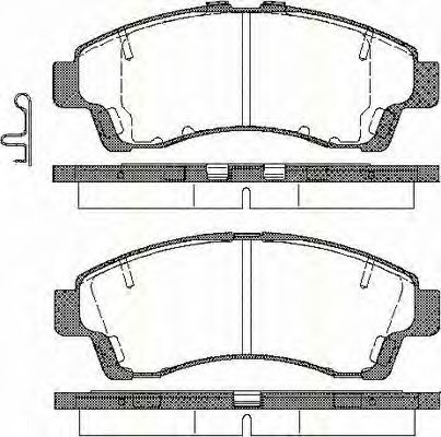 Imagine set placute frana,frana disc TRISCAN 8110 50015