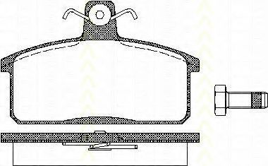 Imagine set placute frana,frana disc TRISCAN 8110 69013