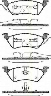 Imagine set placute frana,frana disc TRISCAN 8110 80534