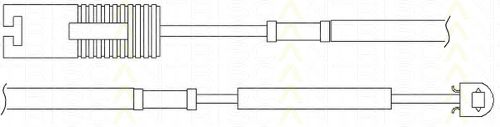 Imagine senzor de avertizare,uzura placute de frana TRISCAN 8115 17001