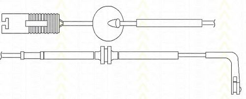Imagine senzor de avertizare,uzura placute de frana TRISCAN 8115 17002