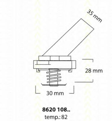 Imagine termostat,lichid racire TRISCAN 8620 10882