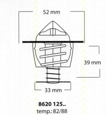 Imagine termostat,lichid racire TRISCAN 8620 12588