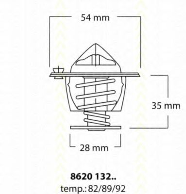 Imagine termostat,lichid racire TRISCAN 8620 13289