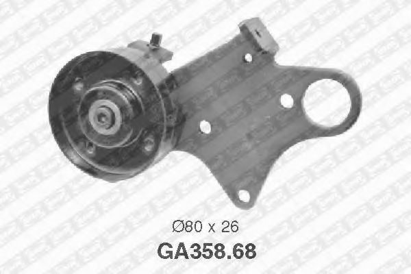 Imagine rola intinzator,curea transmisie SNR GA358.68