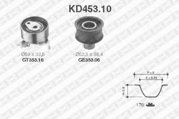 Imagine Set curea de distributie SNR KD453.10