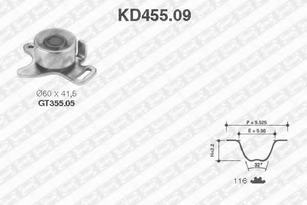 Imagine Set curea de distributie SNR KD455.09