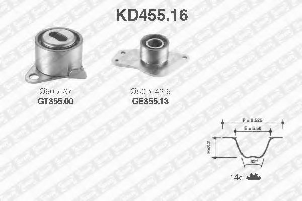 Imagine Set curea de distributie SNR KD455.16