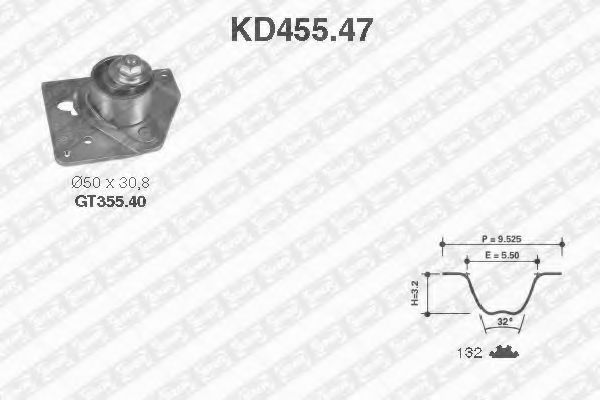 Imagine Set curea de distributie SNR KD455.47