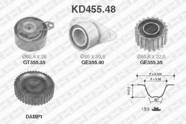 Imagine Set curea de distributie SNR KD455.48