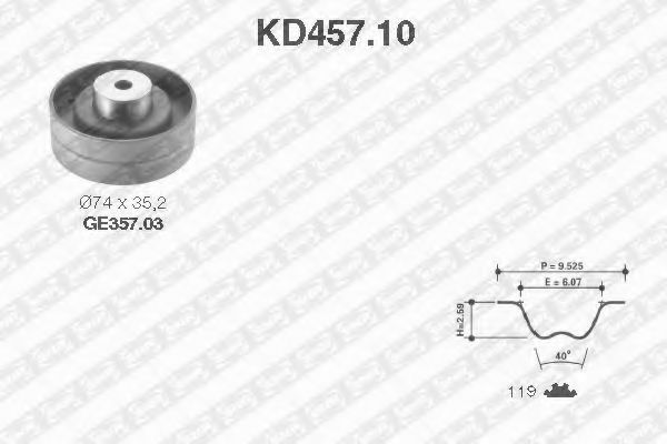 Imagine Set curea de distributie SNR KD457.10