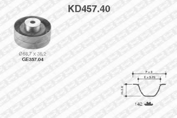 Imagine Set curea de distributie SNR KD457.40