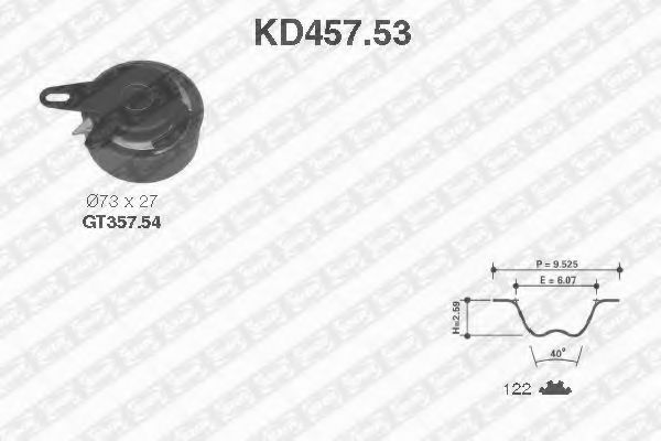 Imagine Set curea de distributie SNR KD457.53