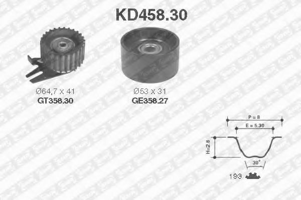 Imagine Set curea de distributie SNR KD458.30