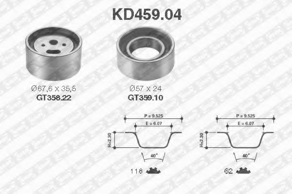 Imagine Set curea de distributie SNR KD459.04