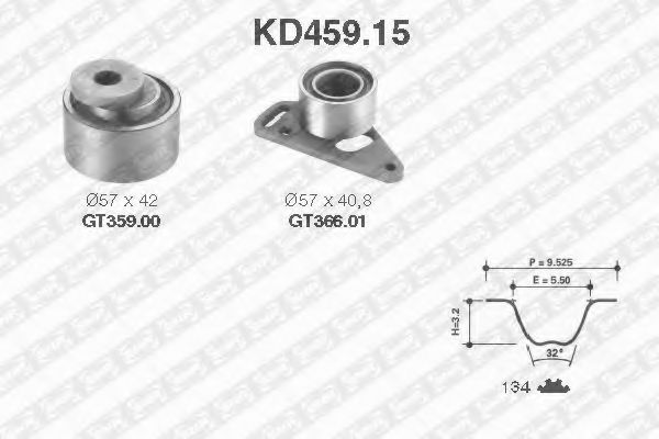 Imagine Set curea de distributie SNR KD459.15