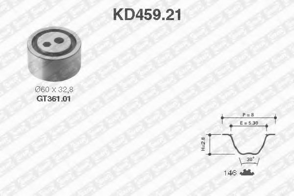 Set curea de distributie SNR KD459.21