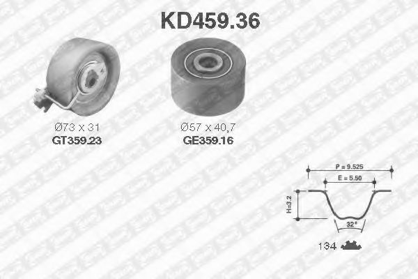 Imagine Set curea de distributie SNR KD459.36