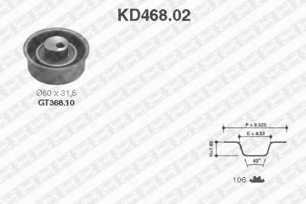 Imagine Set curea de distributie SNR KD468.02