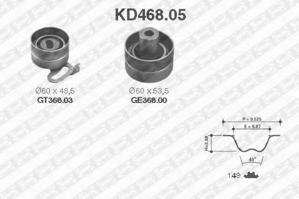 Imagine Set curea de distributie SNR KD468.05