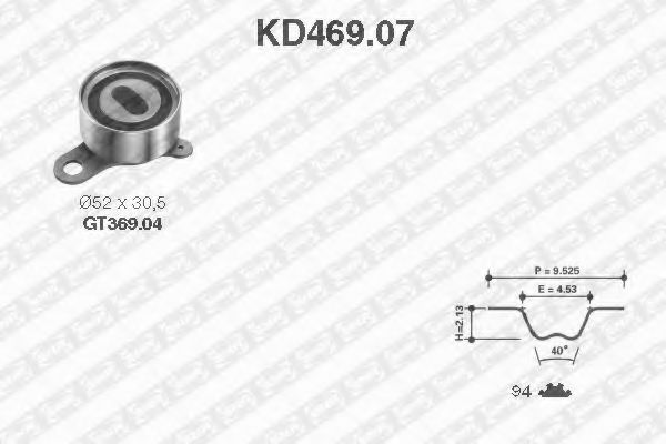 Imagine Set curea de distributie SNR KD469.07