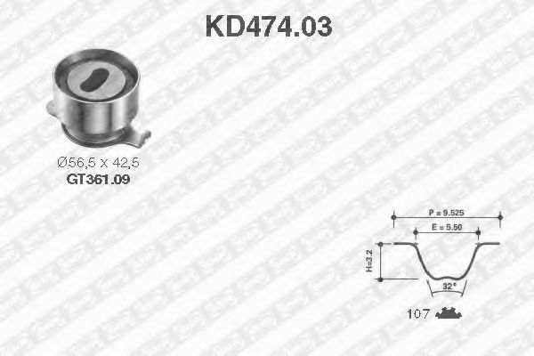 Imagine Set curea de distributie SNR KD474.03