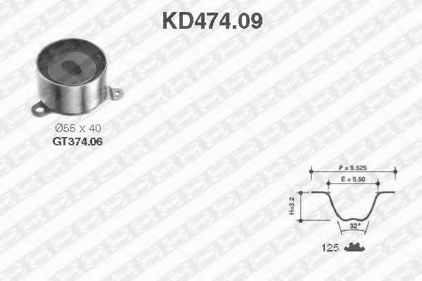 Imagine Set curea de distributie SNR KD474.09