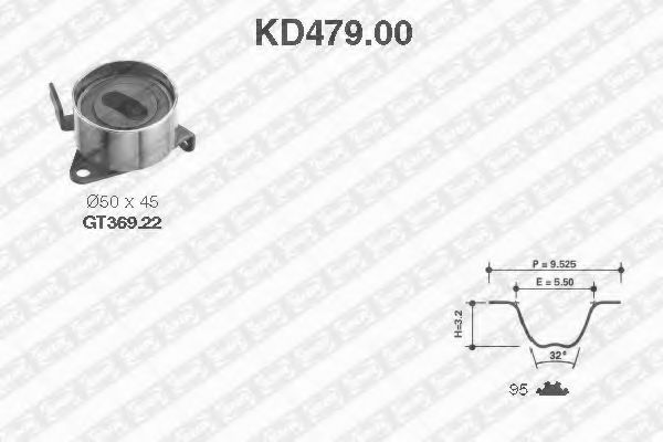 Imagine Set curea de distributie SNR KD479.00