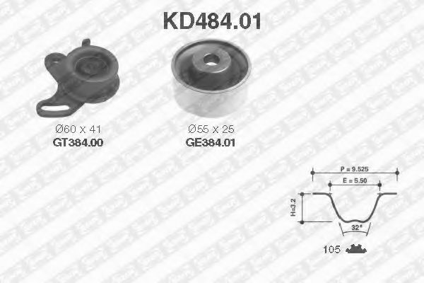 Imagine Set curea de distributie SNR KD484.01