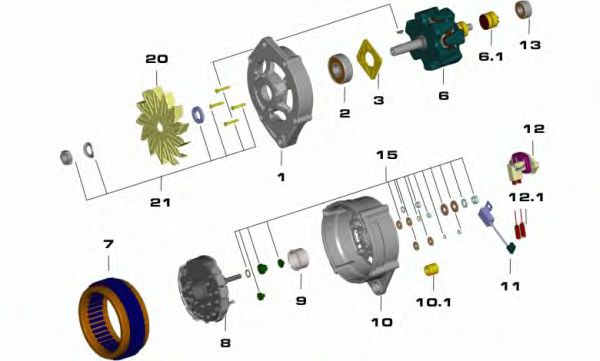 Imagine Generator / Alternator DELCO REMY 19025101