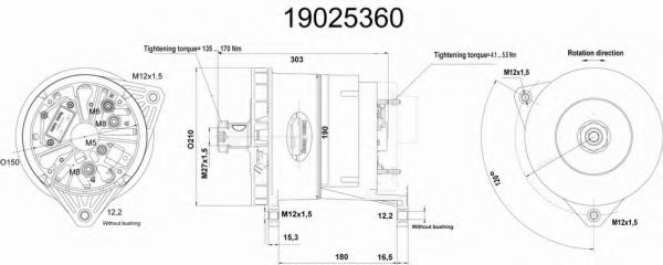 Imagine Generator / Alternator DELCO REMY 19025360