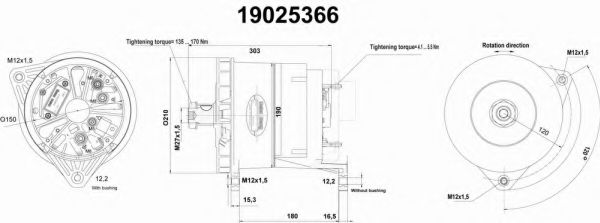 Imagine Generator / Alternator DELCO REMY 19025366