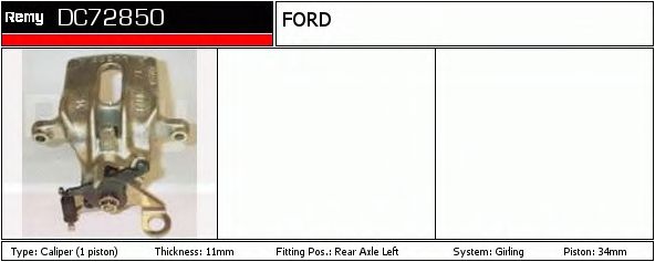 Imagine Etrier frana DELCO REMY DC72850