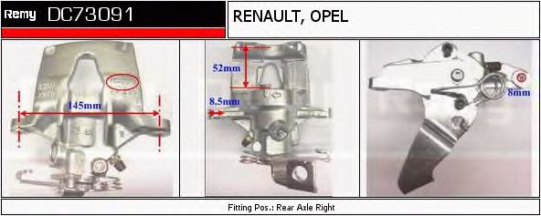 Imagine Etrier frana DELCO REMY DC73091