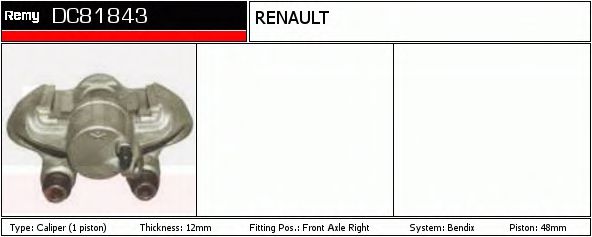 Imagine Etrier frana DELCO REMY DC81843