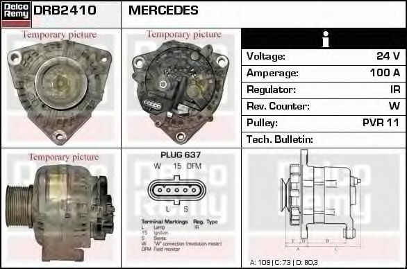 Imagine Generator / Alternator DELCO REMY DRB2410