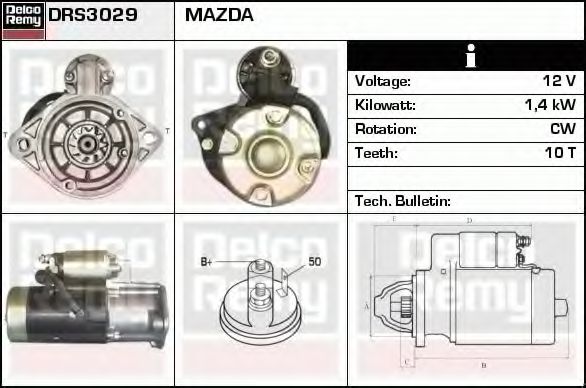 Imagine starter DELCO REMY DRS3029