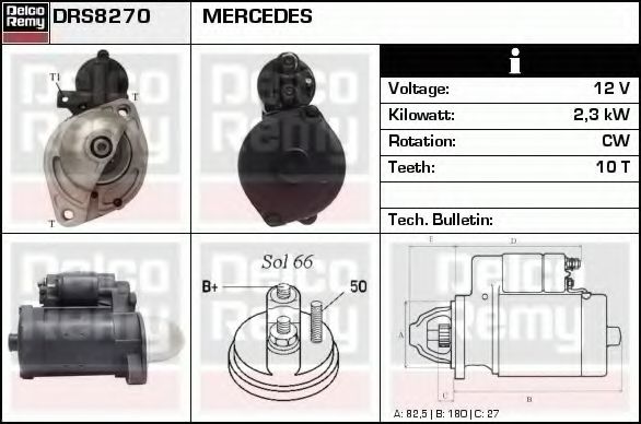 Imagine starter DELCO REMY DRS8270