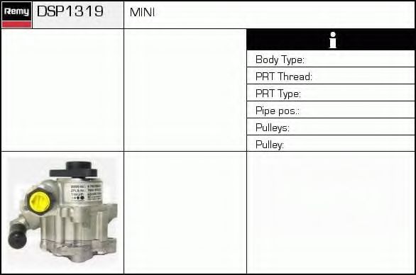 Imagine Pompa hidraulica, sistem de directie DELCO REMY DSP1319