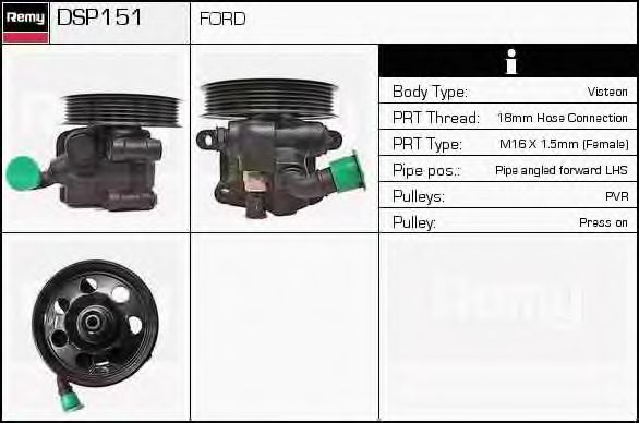 Imagine Pompa hidraulica, sistem de directie DELCO REMY DSP151