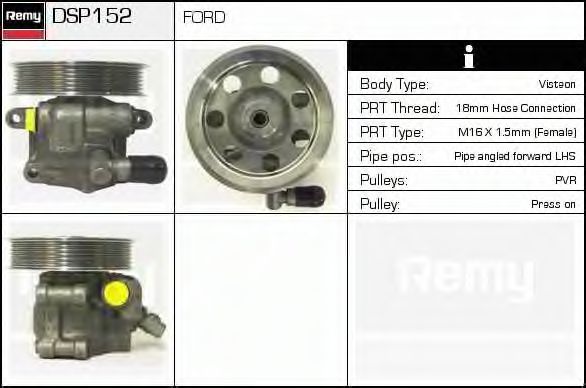 Imagine Pompa hidraulica, sistem de directie DELCO REMY DSP152