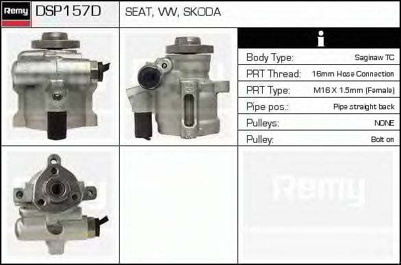 Imagine Pompa hidraulica, sistem de directie DELCO REMY DSP157D