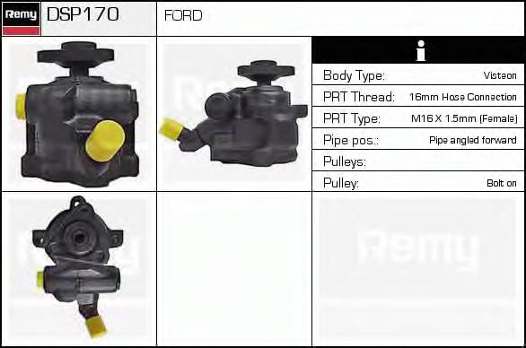 Imagine Pompa hidraulica, sistem de directie DELCO REMY DSP170