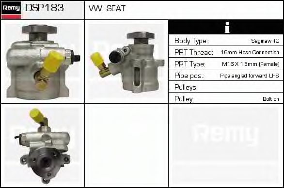 Imagine Pompa hidraulica, sistem de directie DELCO REMY DSP183