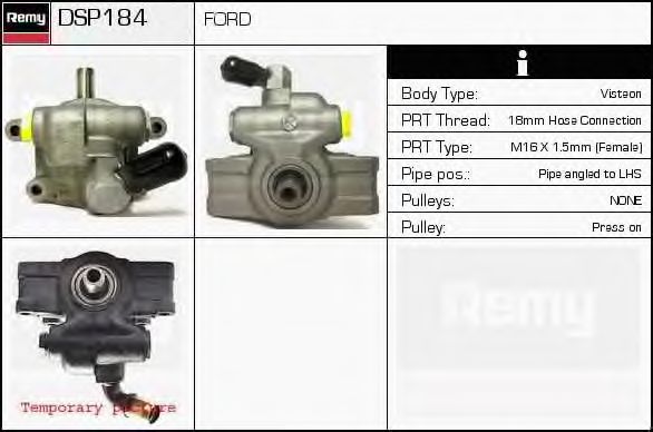 Imagine Pompa hidraulica, sistem de directie DELCO REMY DSP184