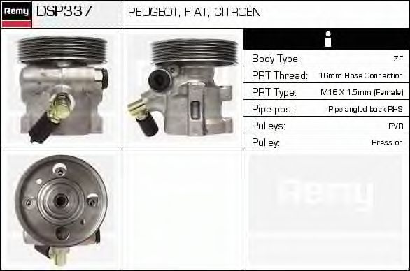 Imagine Pompa hidraulica, sistem de directie DELCO REMY DSP337