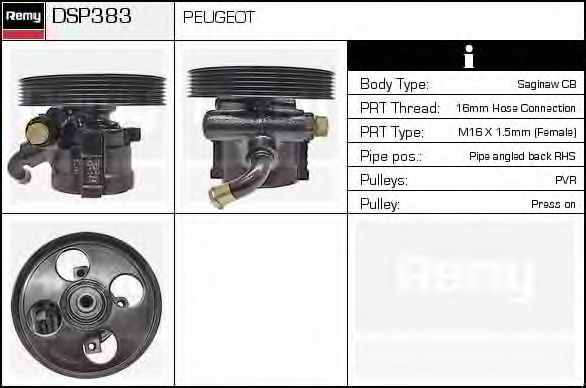 Imagine Pompa hidraulica, sistem de directie DELCO REMY DSP383