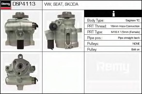 Imagine Pompa hidraulica, sistem de directie DELCO REMY DSP4113