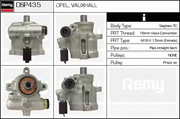 Imagine Pompa hidraulica, sistem de directie DELCO REMY DSP435