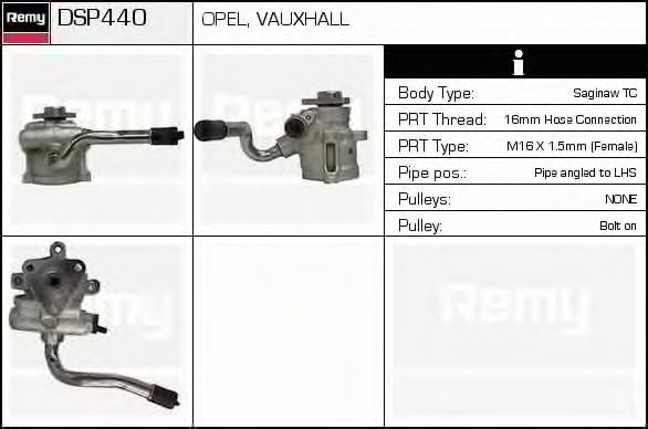 Imagine Pompa hidraulica, sistem de directie DELCO REMY DSP440